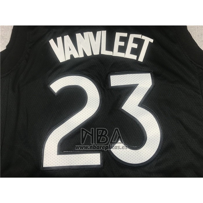 Camiseta Toronto Raptors Fred VanVleet NO 23 Earned 2020-21 Negro Violeta